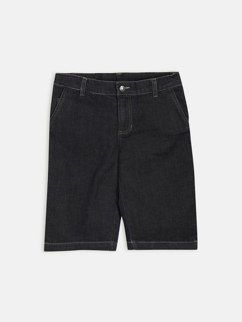 navy blue denim three fourth - 17421839 - Standard Image - 1