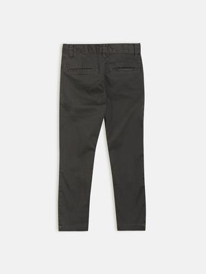grey cotton chinos trouser - 17421857 - Standard Image - 2