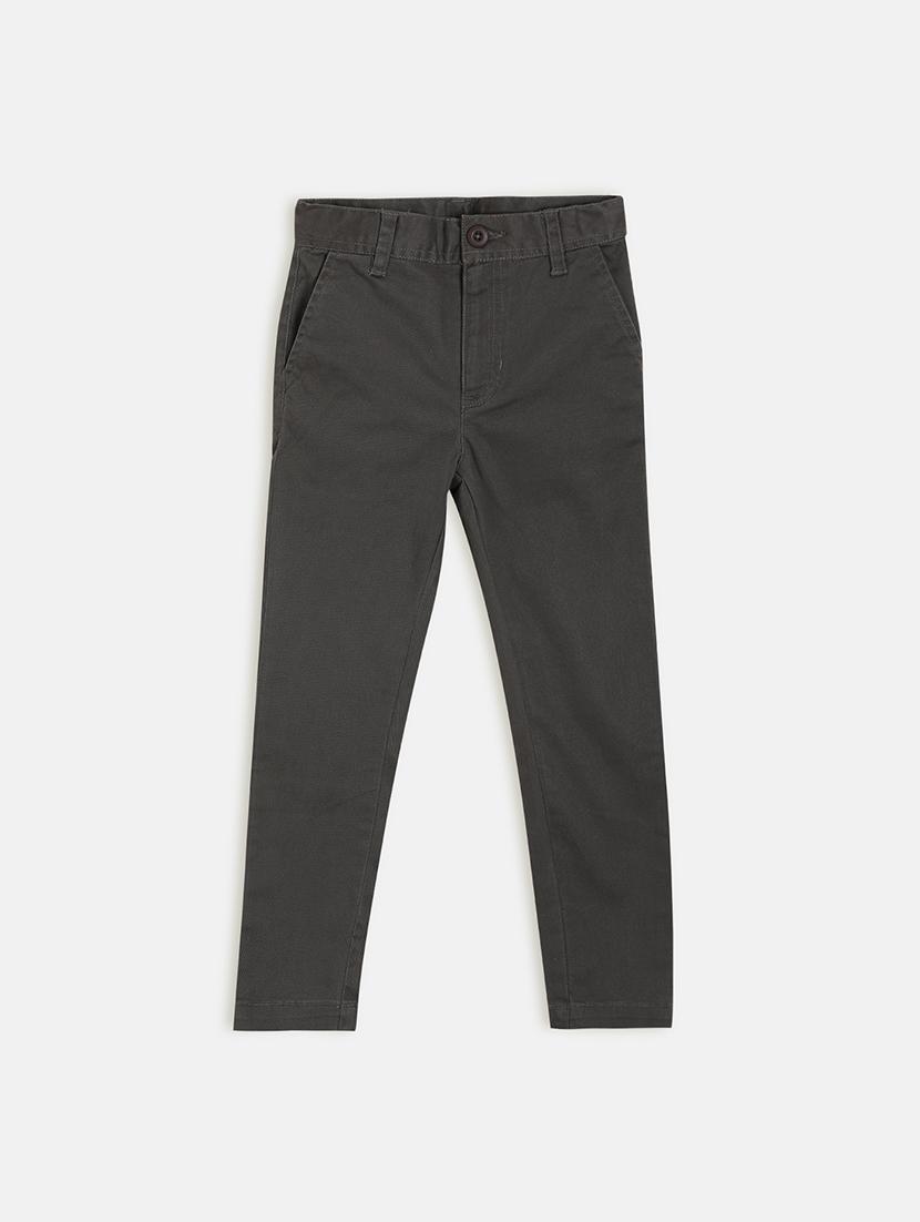grey cotton chinos trouser - 17421857 - Zoom Image - 1