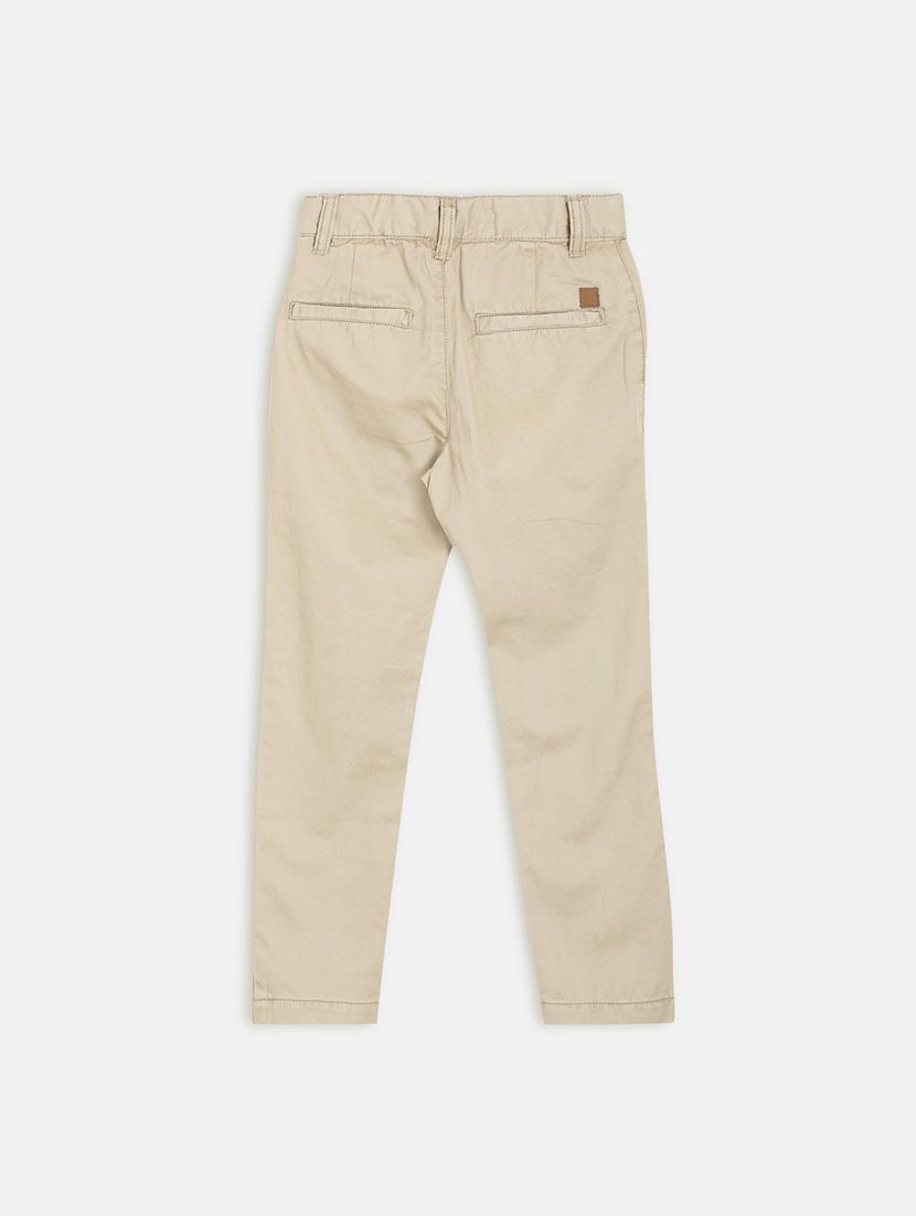 beige cotton chinos trouser - 17421860 - Zoom Image - 2