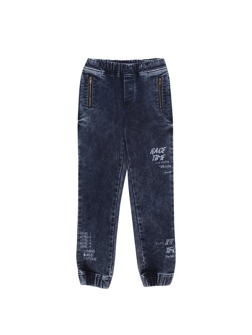 navy blue cotton joggers trouser - 17421870 - Standard Image - 1