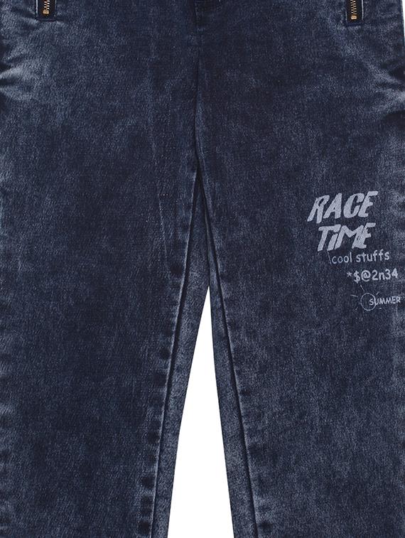 navy blue cotton joggers trouser - 17421870 - Zoom Image - 3