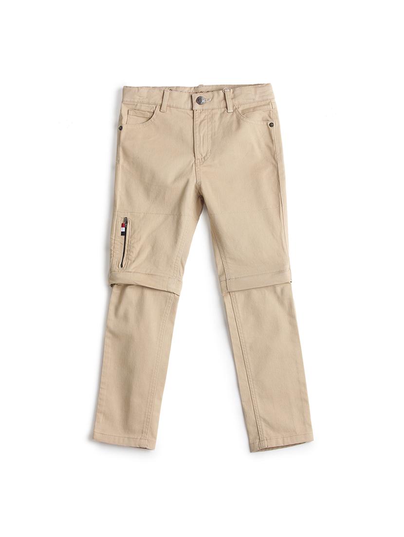 beige cotton casual trouser - 17421875 - Zoom Image - 1