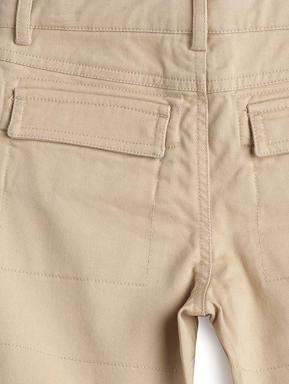 beige cotton casual trouser - 17421875 - Zoom Image - 4