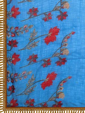 floral unstitched suit - 17421897 - Standard Image - 5