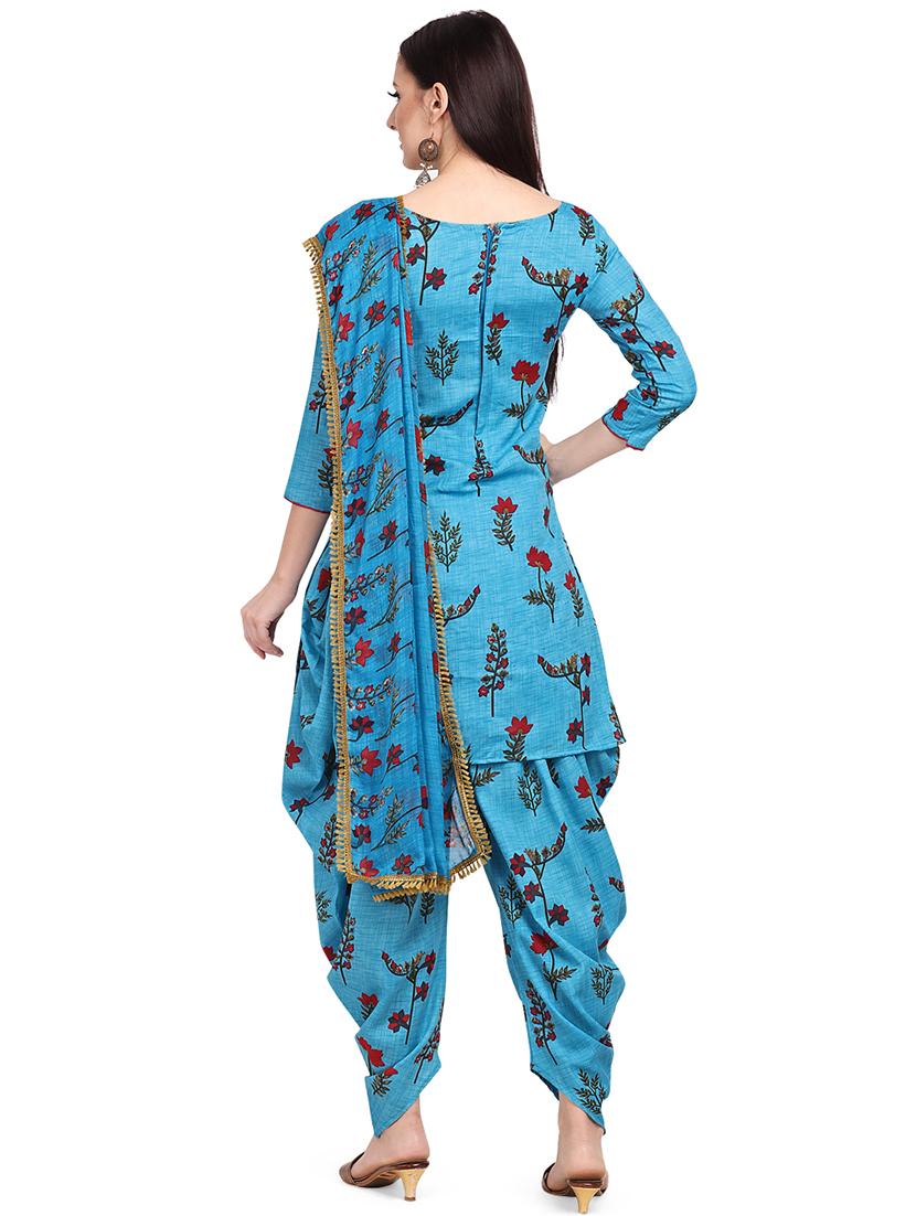 floral unstitched suit - 17421897 - Zoom Image - 3