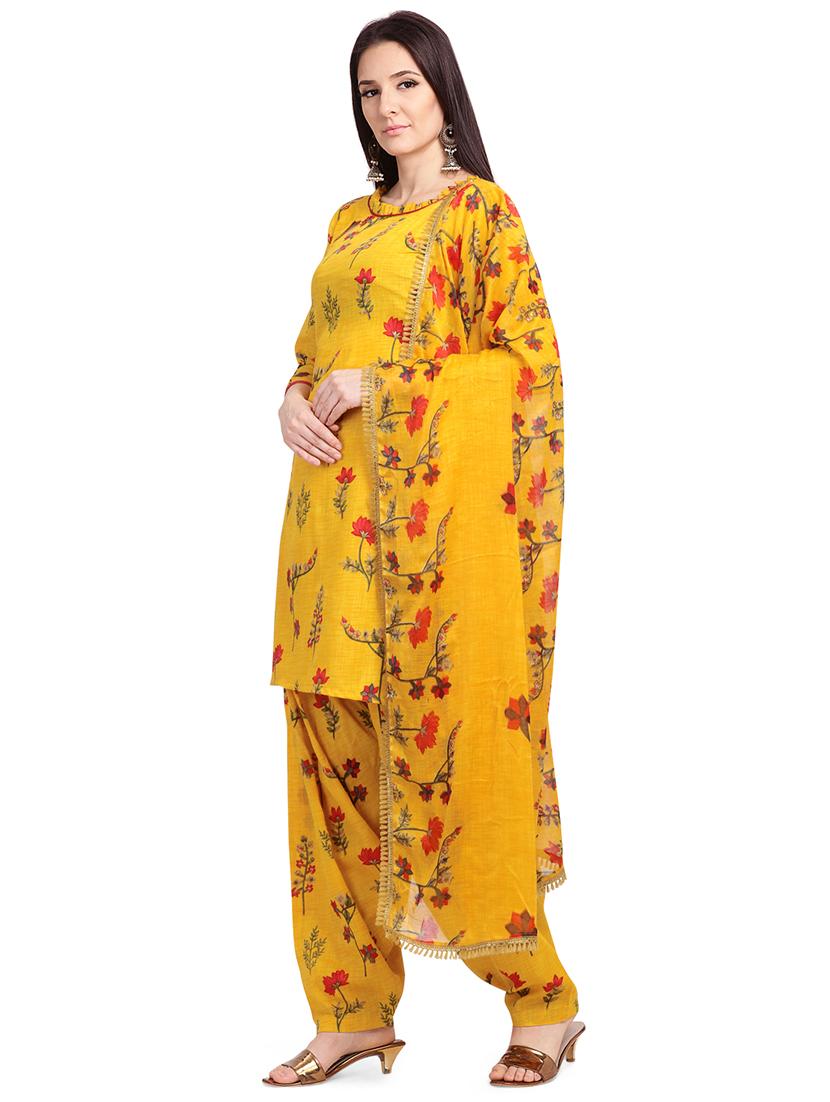 floral unstitched suit - 17421898 - Zoom Image - 2