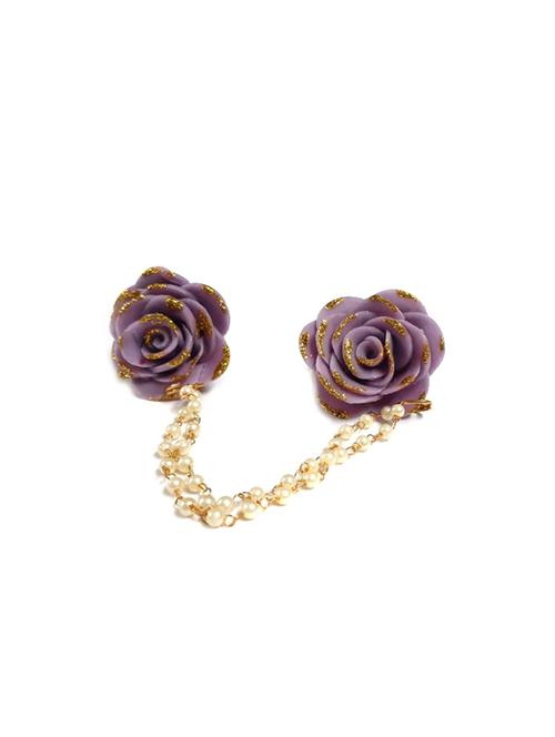 purple metal finger ring - 17421932 - Standard Image - 1