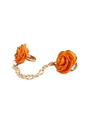 orange metal finger ring - 17421937 - Standard Image - 2