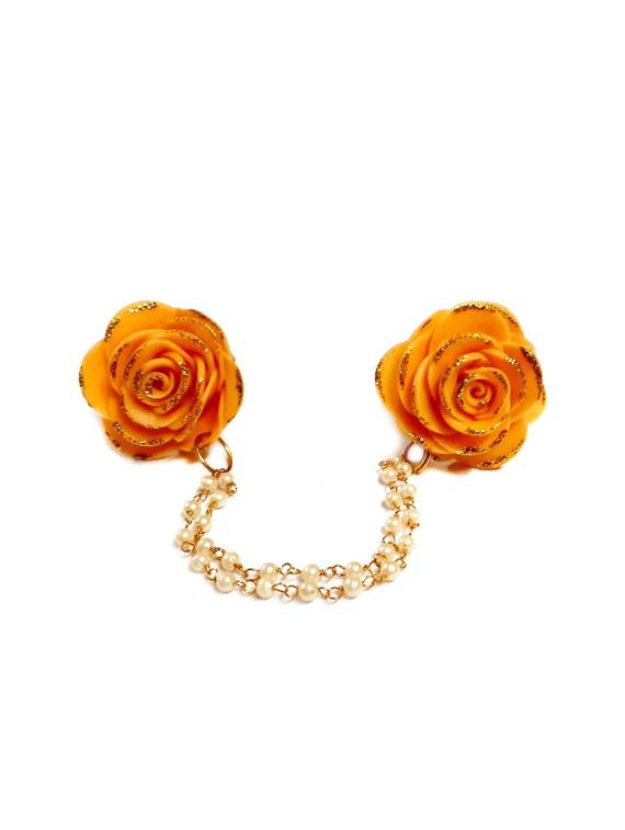 orange metal finger ring - 17421946 - Zoom Image - 1