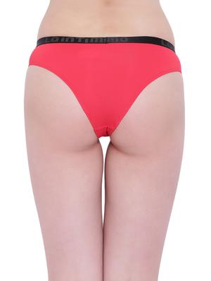 red nylon regular panty - 17421989 - Standard Image - 3
