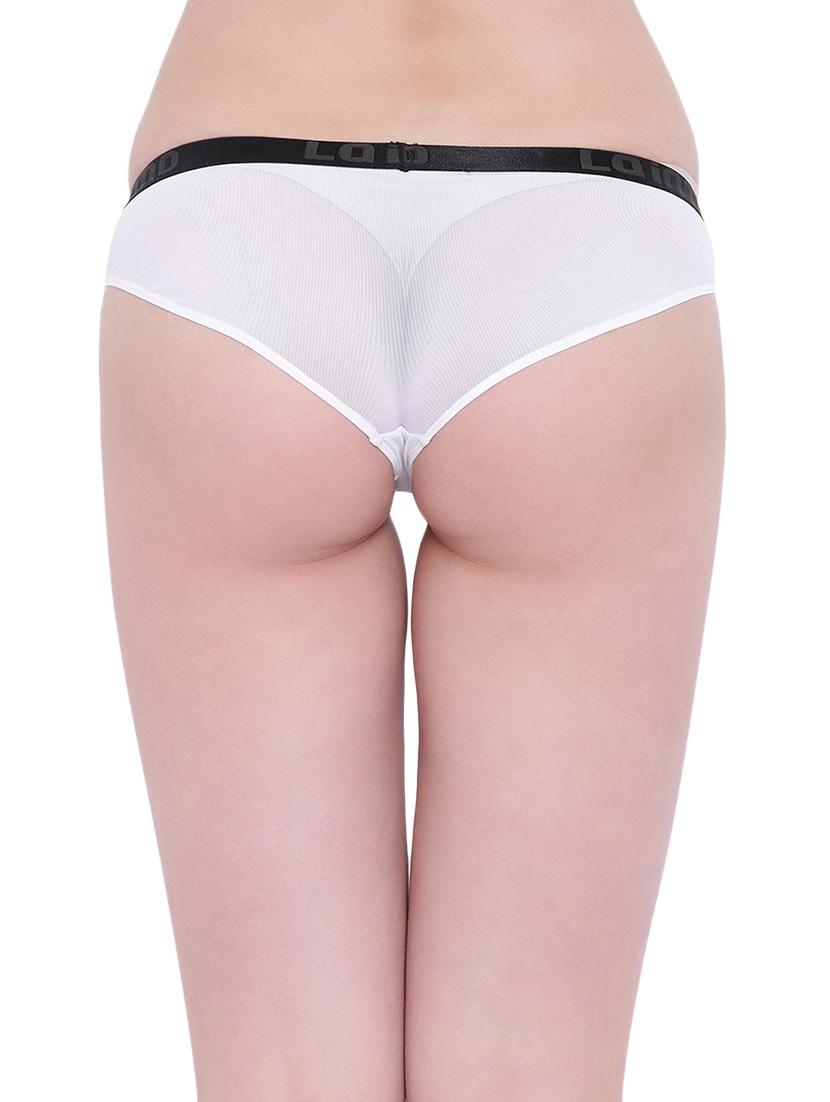 white nylon boy shorts panty - 17421995 - Zoom Image - 3