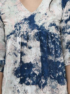 v-neck blouson top - 17422003 - Standard Image - 5