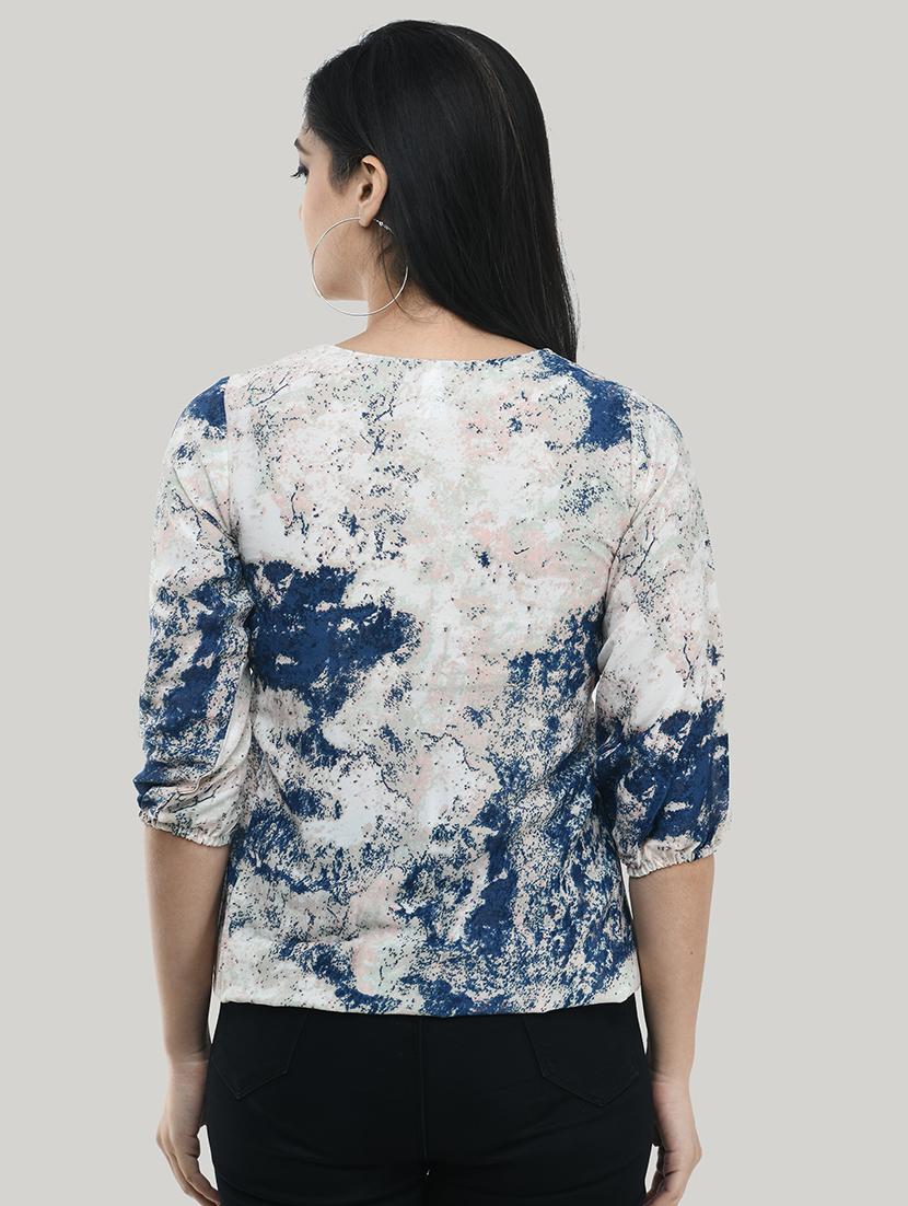 v-neck blouson top - 17422003 - Zoom Image - 3