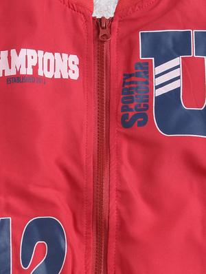 red polyester bomber jackets - 17422056 - Standard Image - 3
