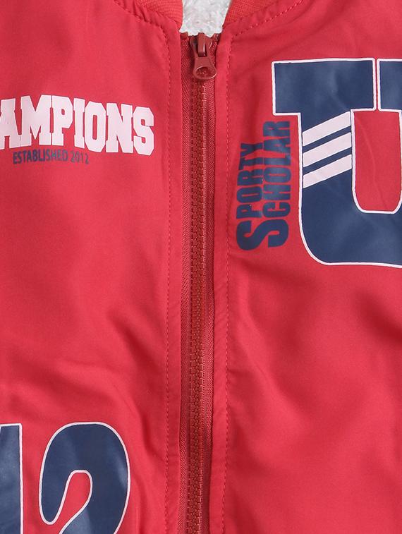 red polyester bomber jackets - 17422056 - Zoom Image - 3