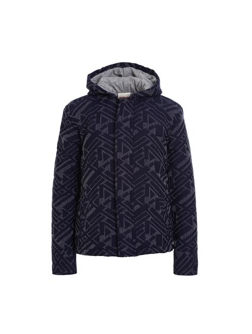navy blue cotton blend bomber jackets - 17422064 - Standard Image - 1