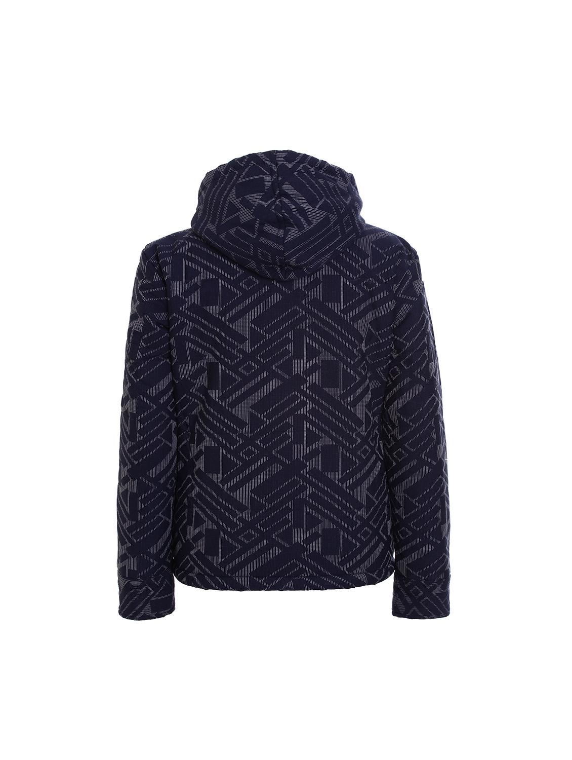 navy blue cotton blend bomber jackets - 17422064 - Zoom Image - 2