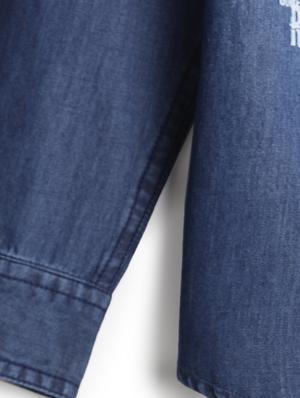 navy blue cotton shirt - 17422081 - Standard Image - 3