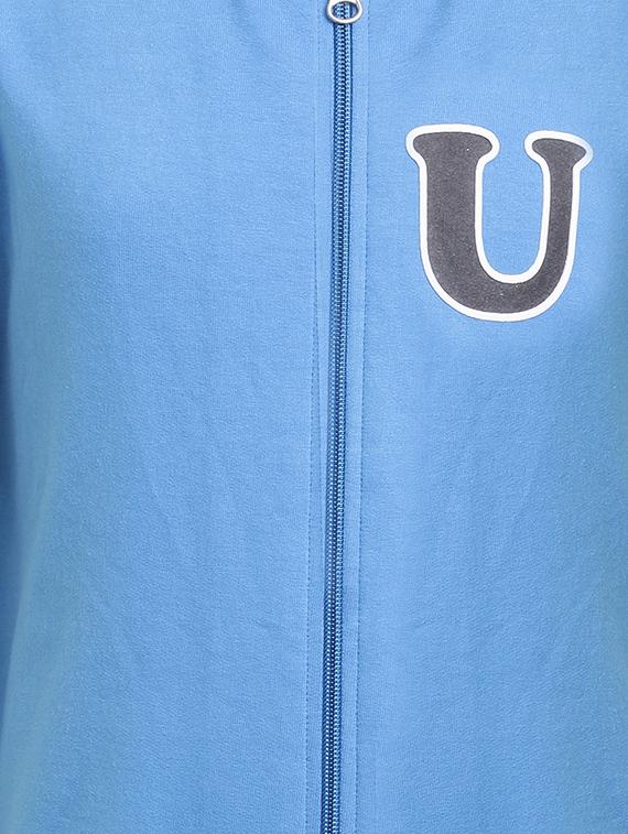 blue cotton sweatshirt - 17422085 - Zoom Image - 3