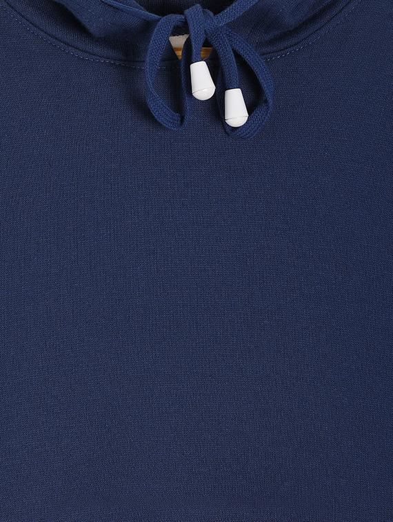 navy blue cotton sweatshirt - 17422088 - Zoom Image - 3