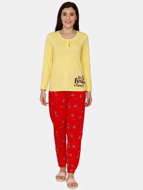 multi colored cotton pyjama nightwear set - 17422223 - Standard Image - 1