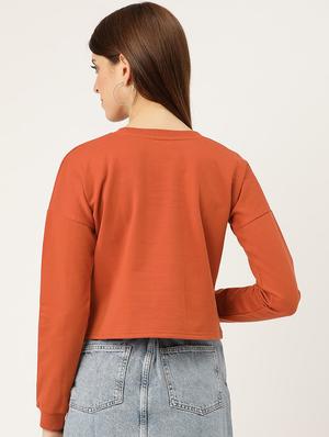 typographic print sweatshirt - 17422284 - Standard Image - 3