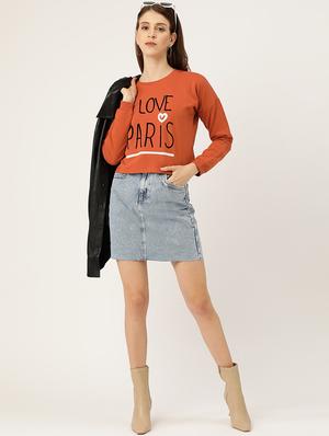 typographic print sweatshirt - 17422284 - Standard Image - 4