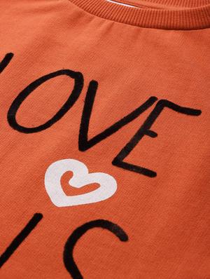typographic print sweatshirt - 17422284 - Standard Image - 5