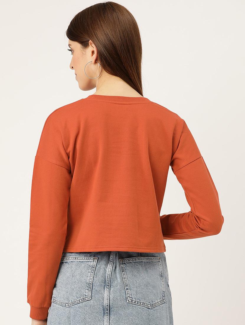 typographic print sweatshirt - 17422284 - Zoom Image - 3