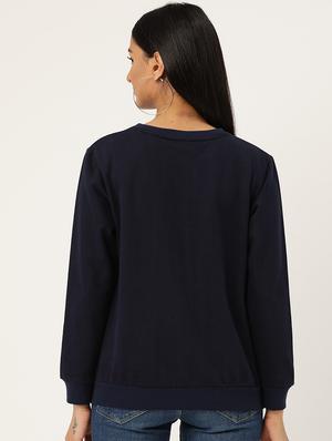 typographic print sweatshirt - 17422286 - Standard Image - 3