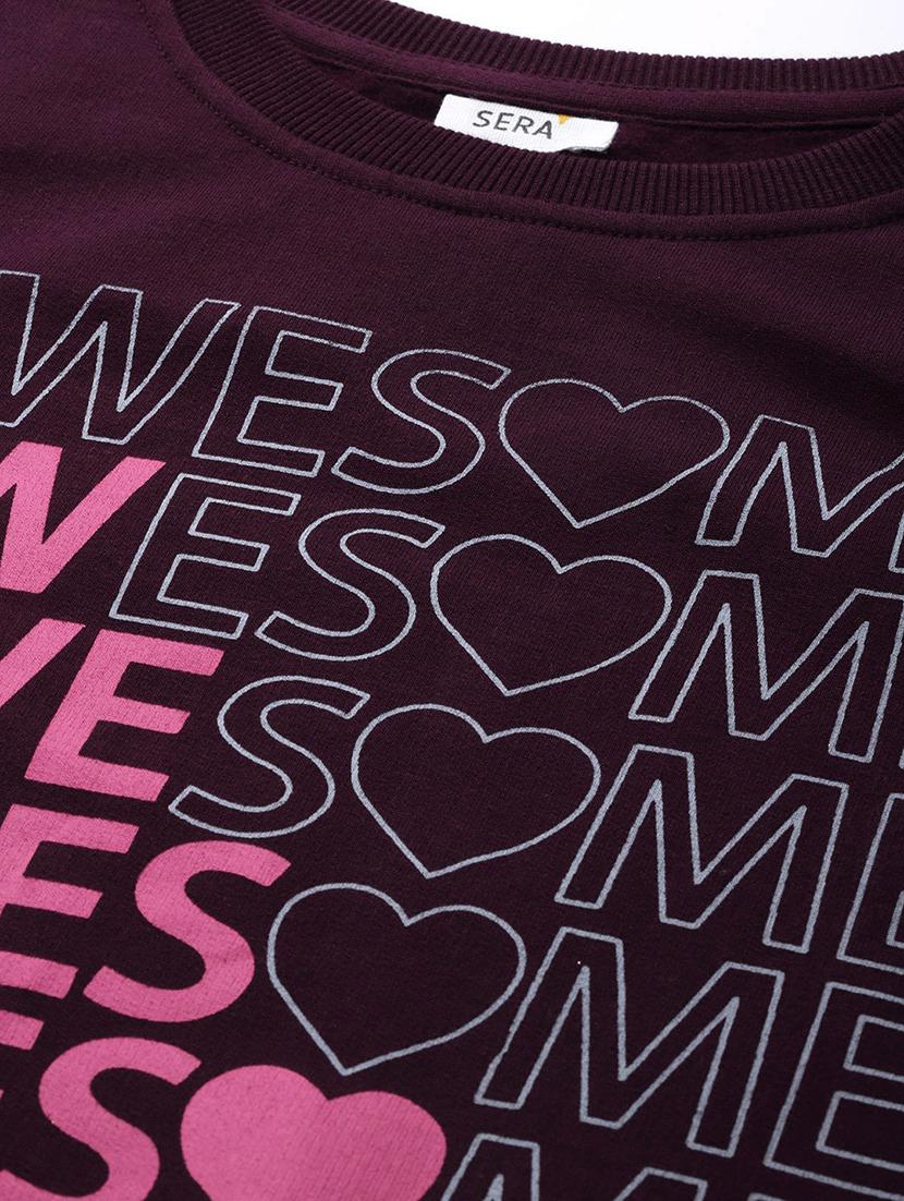 typographic print sweatshirt - 17422290 - Zoom Image - 5