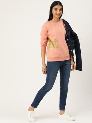 pink fleece regular sweatshirt - 17422291 - Standard Image - 4