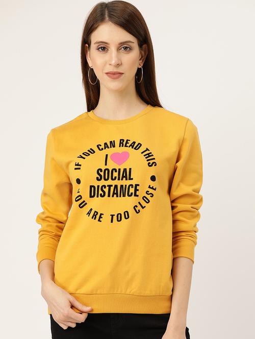 typographic print sweatshirt - 17422292 - Standard Image - 1