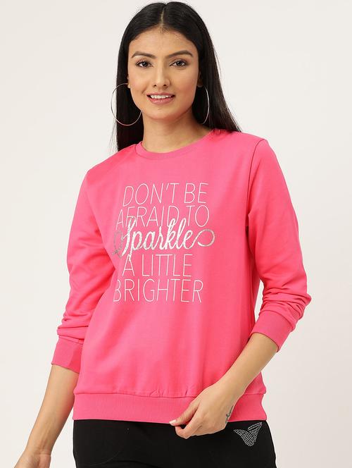 typographic print sweatshirt - 17422293 - Standard Image - 1