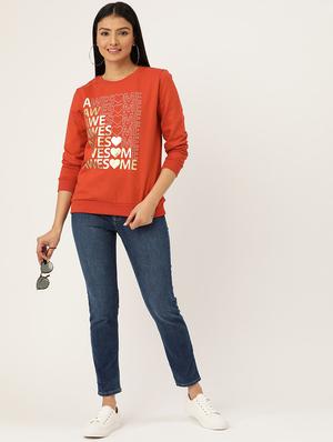 typographic print sweatshirt - 17422295 - Standard Image - 4