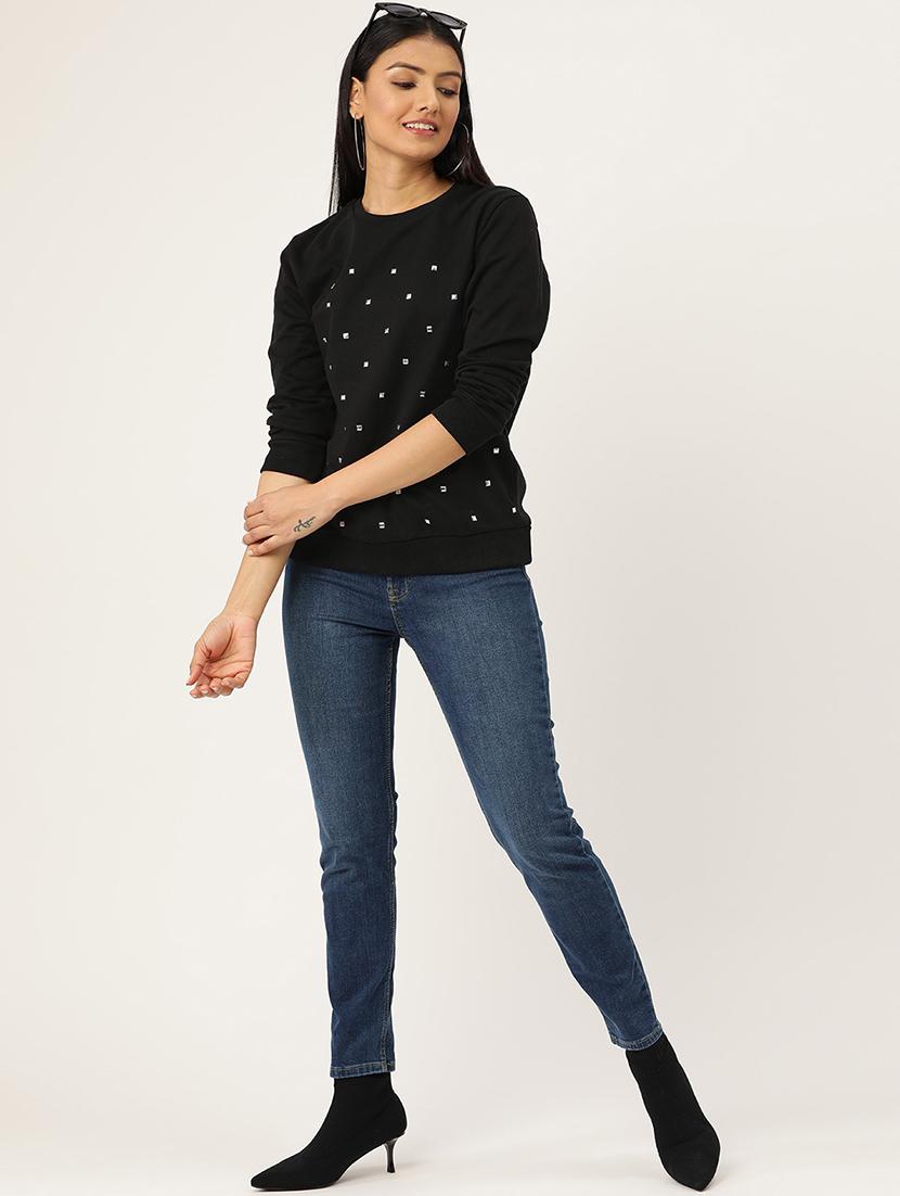 round neck printed sweatshirt - 17422296 - Zoom Image - 4