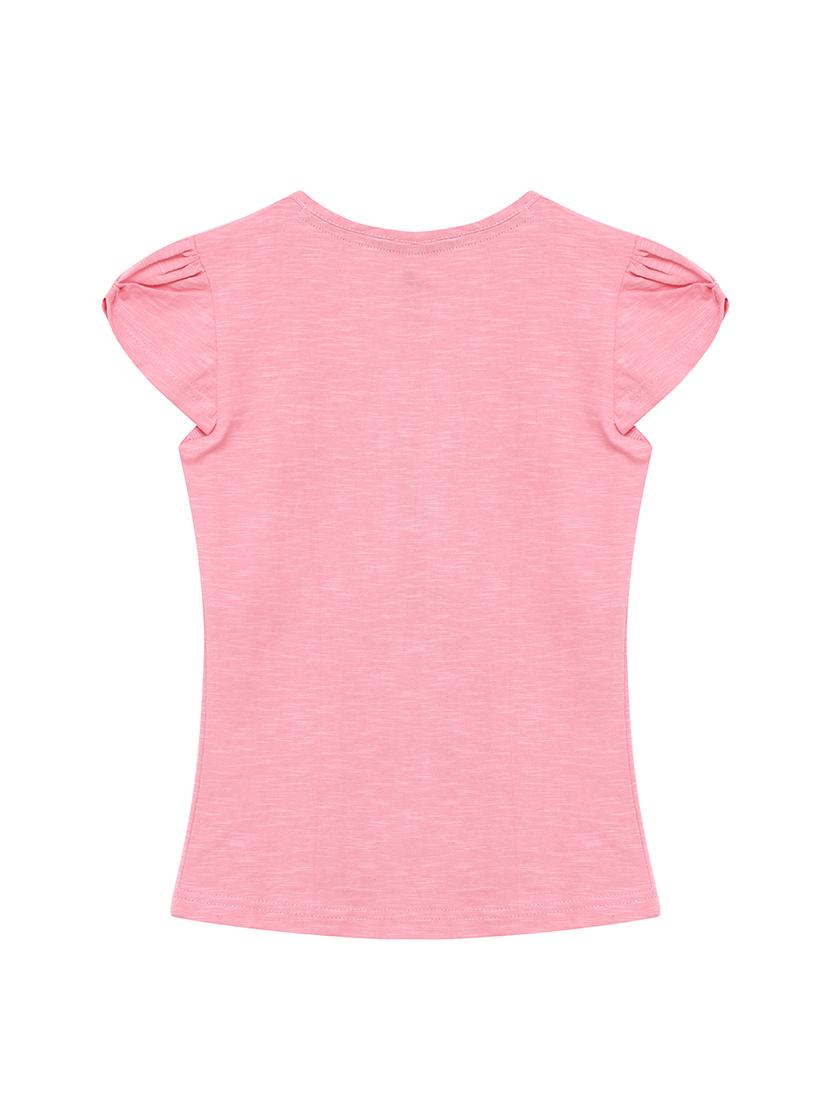 pink cotton jersey regular tee - 17422303 - Zoom Image - 2