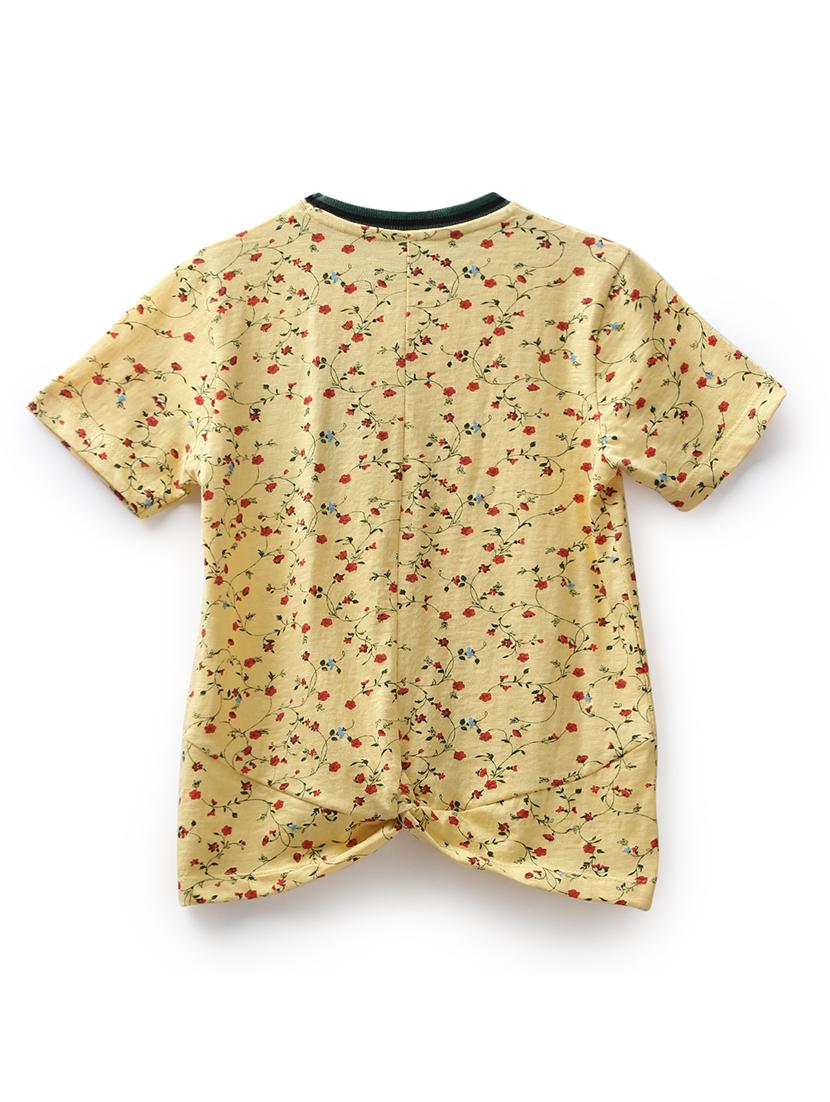 yellow cotton jersey regular tee - 17422306 - Zoom Image - 2