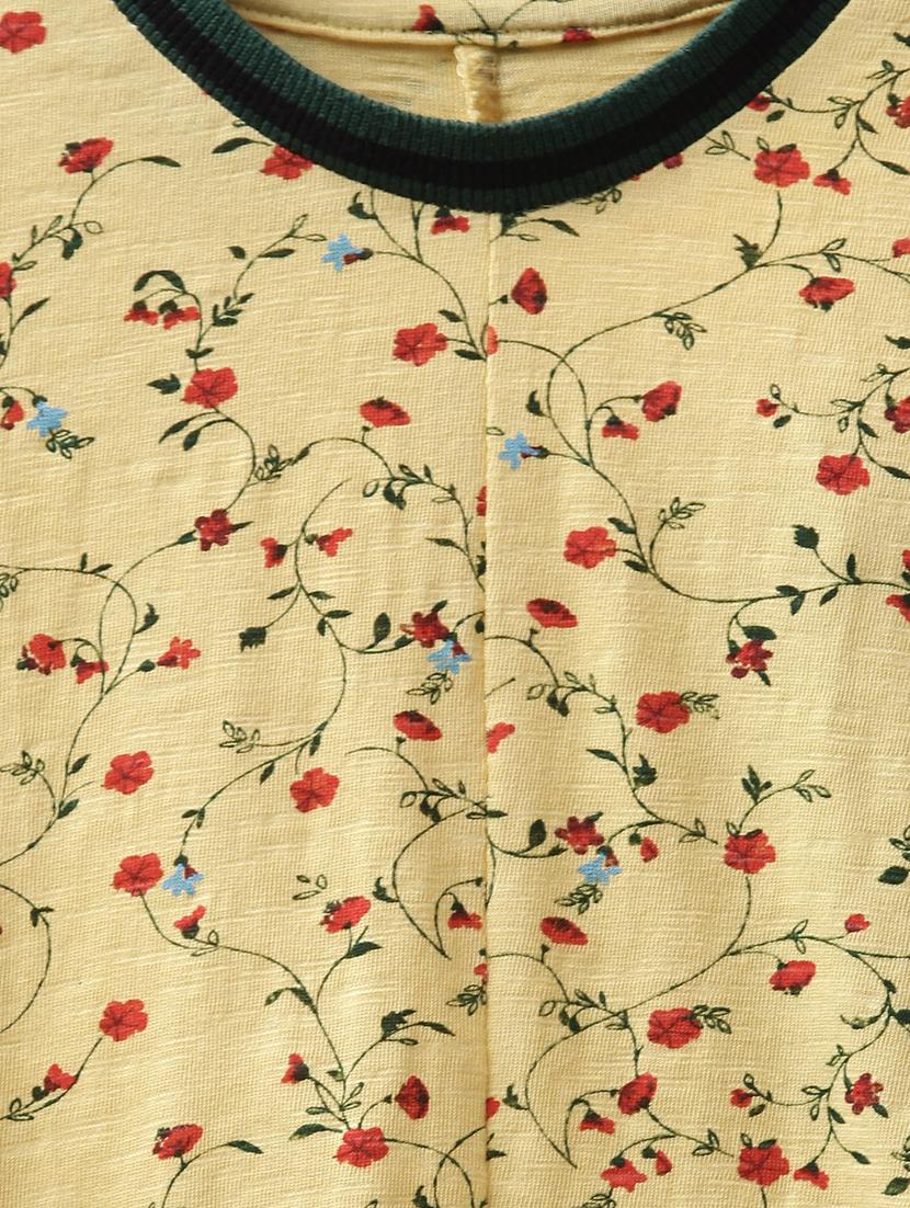 yellow cotton jersey regular tee - 17422306 - Zoom Image - 4