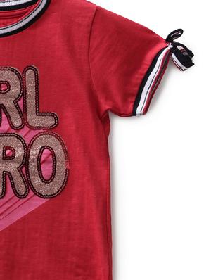 red cotton jersey regular tee - 17422308 - Standard Image - 3