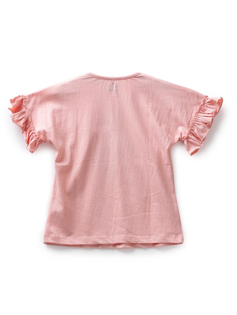 pink cotton jersey regular tee - 17422310 - Zoom Image - 2