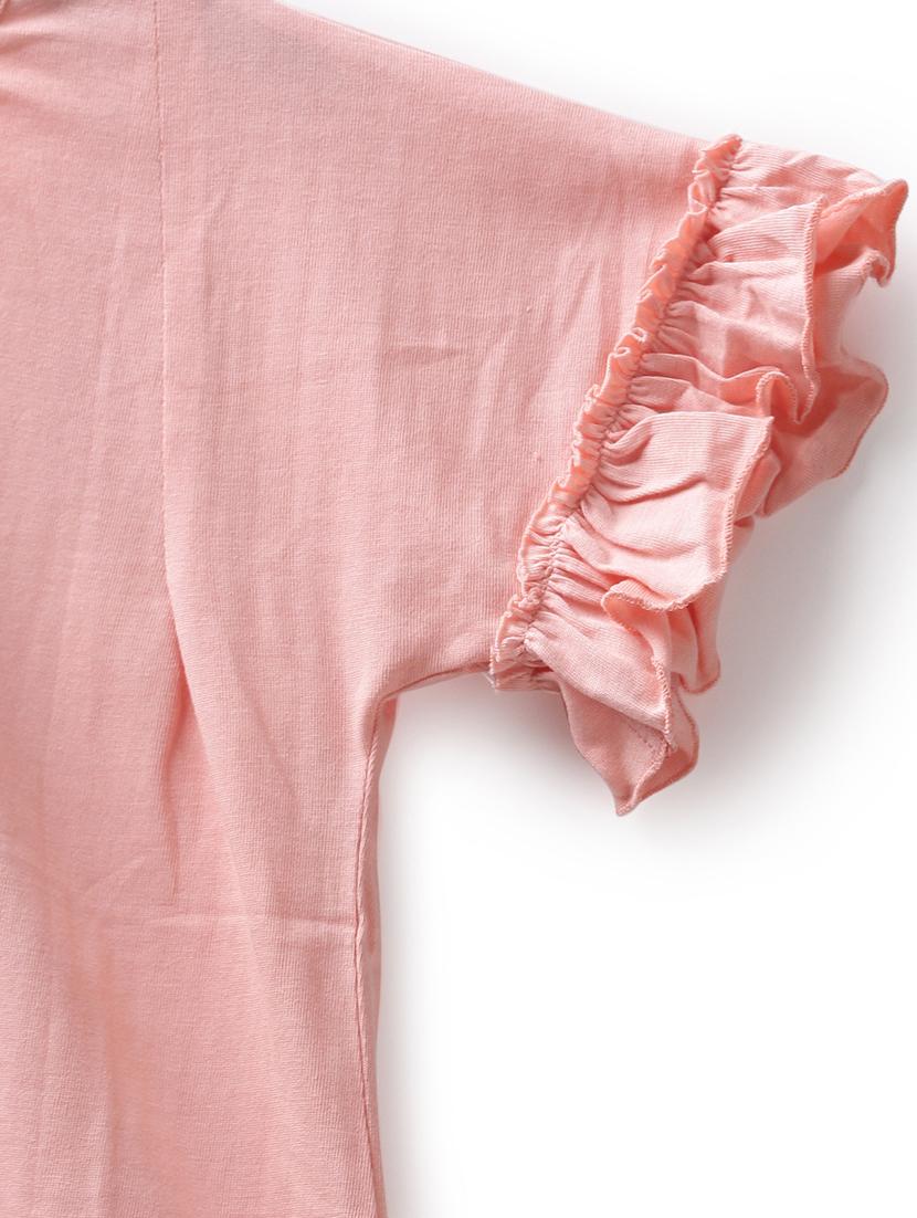 pink cotton jersey regular tee - 17422310 - Zoom Image - 3