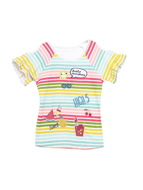 multi colored cotton jersey regular tee - 17422311 - Standard Image - 1