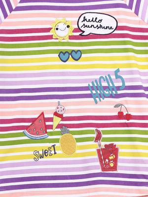 multi colored cotton jersey regular tee - 17422312 - Standard Image - 3