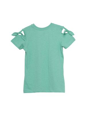 green cotton jersey regular tee - 17422314 - Standard Image - 2