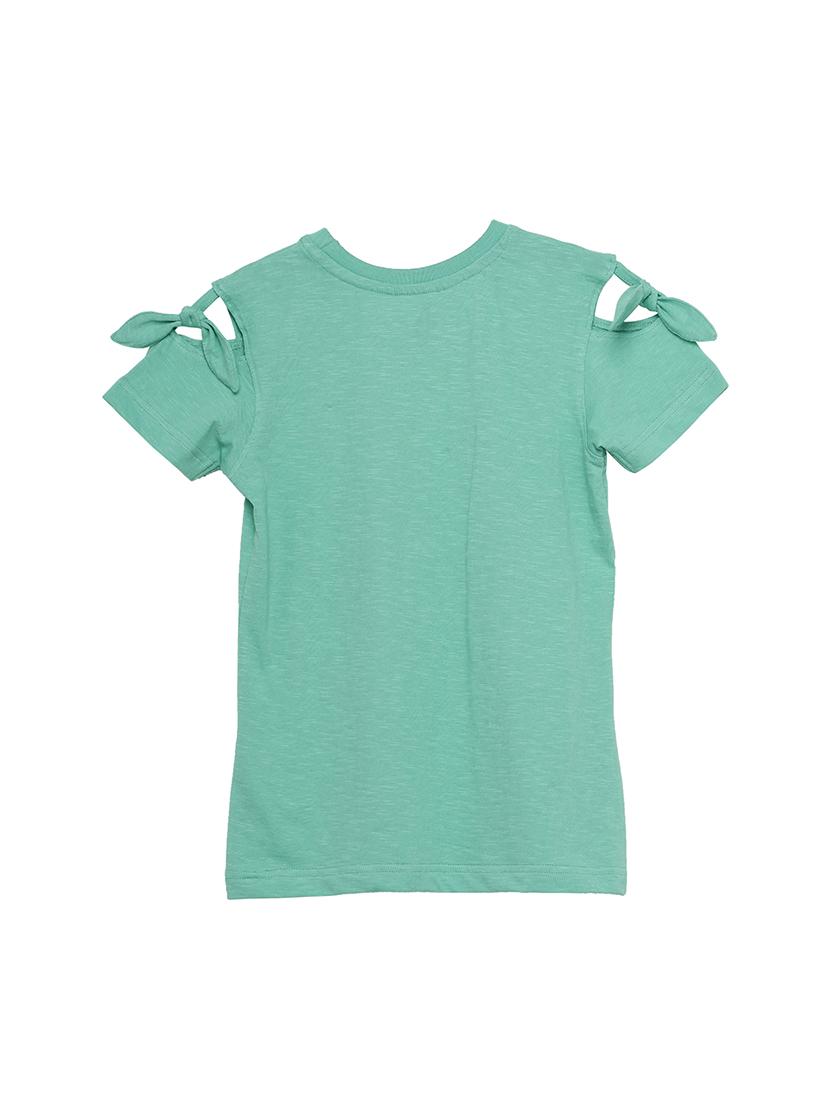 green cotton jersey regular tee - 17422314 - Zoom Image - 2