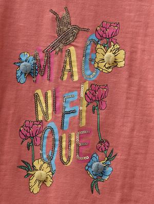 pink cotton jersey regular tee - 17422316 - Standard Image - 4