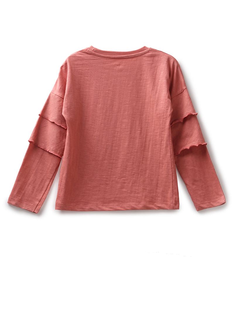 pink cotton jersey regular tee - 17422316 - Zoom Image - 2
