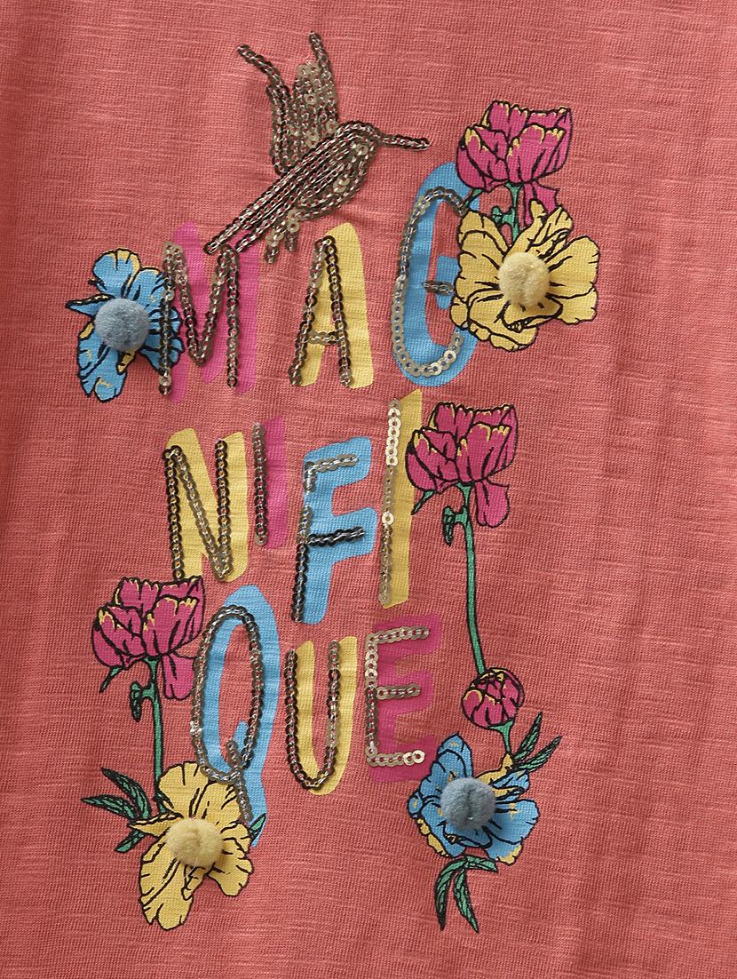 pink cotton jersey regular tee - 17422316 - Zoom Image - 4